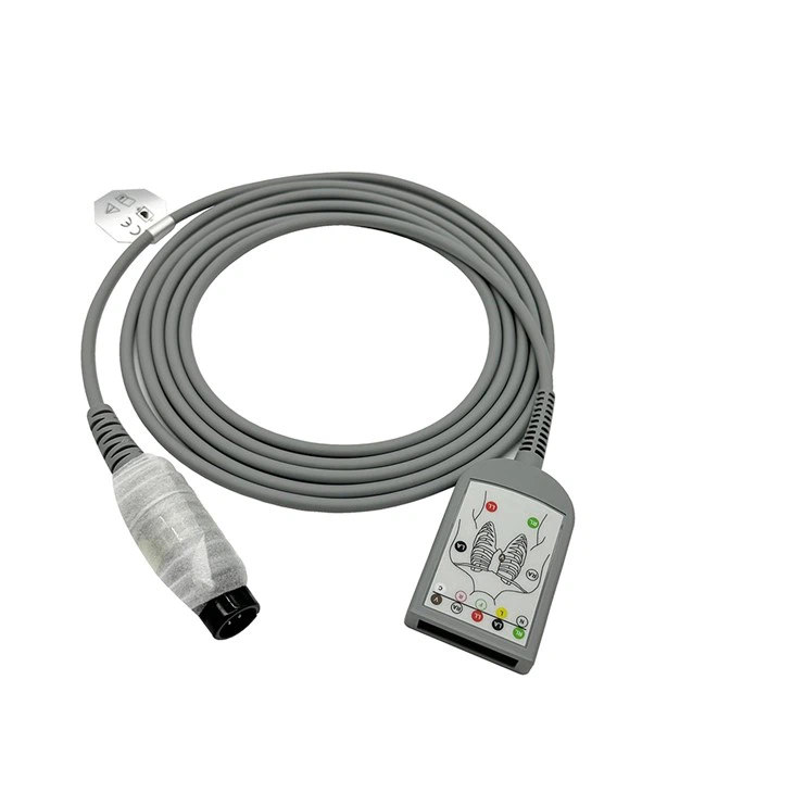 EDAN ECG Trunk Cable AHA/IEC 6-Pin 2.7M ET05DGS061
