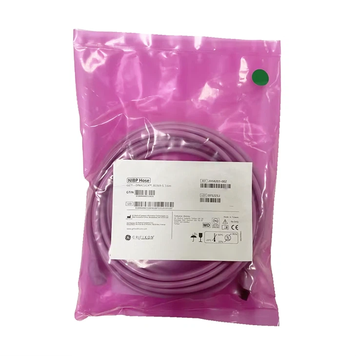 GE NIBP Air Hose Adult/Pediatric Dinaclick 3,6m 2058203-002