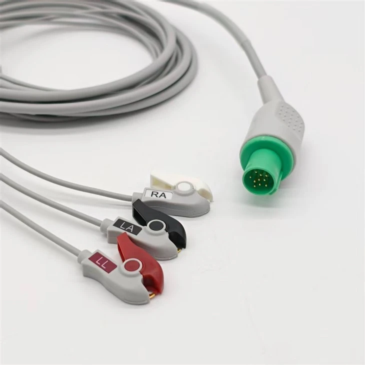 Hellige 10-Pin 3-Lead Elbow ECG/EKG Cable suppliers
