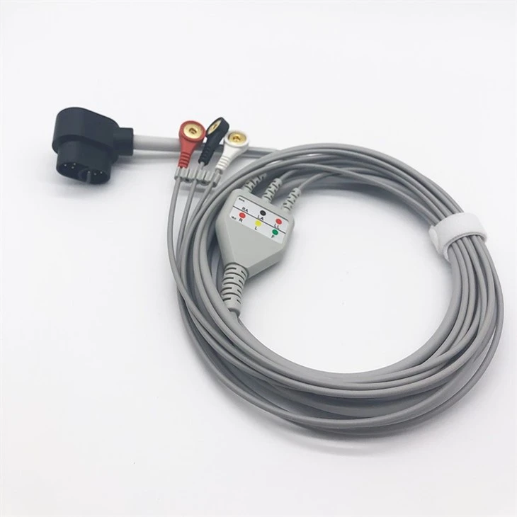Zoll Compatible 12-Pin 3-Lead ECG/EKG Trunk Cable suppliers