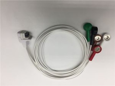 Fios condutores de cabo de ECG Mortala - 5 cabos de pressão