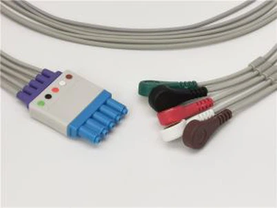 Fios de cabo de ECG Philips 5 encaixes de derivações - M1968A