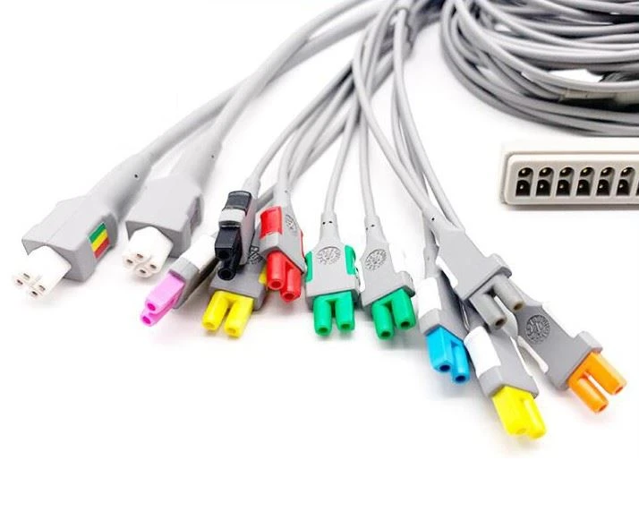 Edan SE-15 EKG Cable And Leadwires Twin Pin 10-Lead