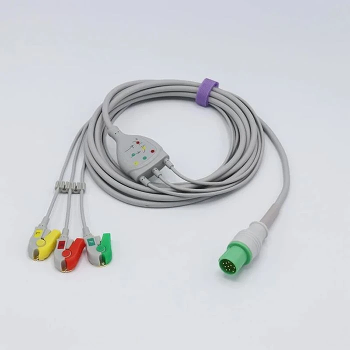 Hellige compatível com eCG Cabo 3-leads Snap