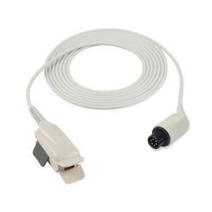 Sensor de SpO2 de clipe adulto redondo de 6 pinos da Bionet