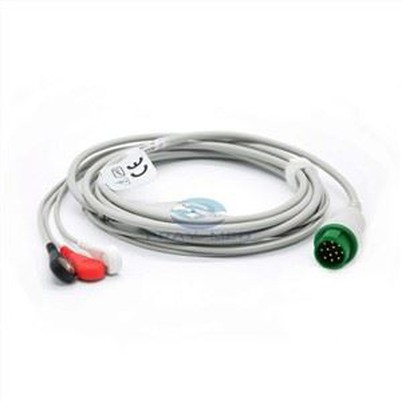 Cabo de ECG Bruker Schiller com encaixe