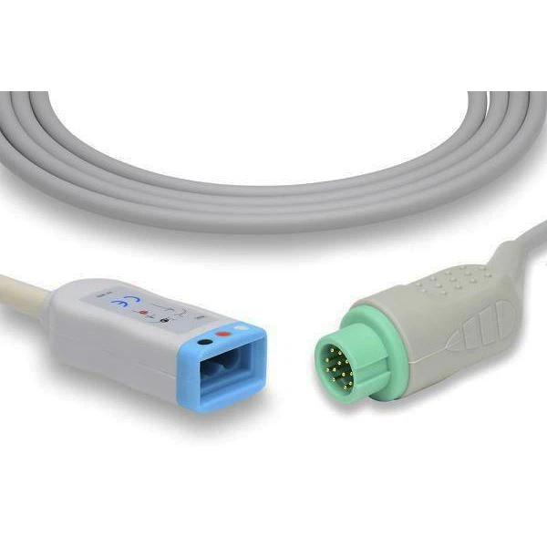 3 cabo de tronco de ecg de luz bioleve de chumbo AHA/IEC