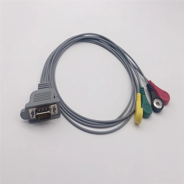 ECG DMS 300-2W Ecg 4 derivações Holter Cabo DB15