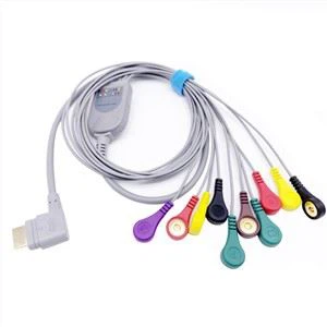 Rencare Cabo Holter de 10 derivações compatível i12 i12 Plus e12 Plus